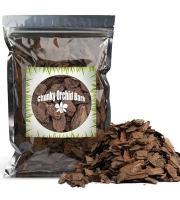 CHUNKY ORCHID BARK Orchid Bark for Plants Size medium (12 - 18mm), 4L Bag