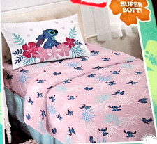 Disney Lilo Stitch Kid's Bed Sheet Set Paradise Dream 4pc. Pillowcase Girl New
