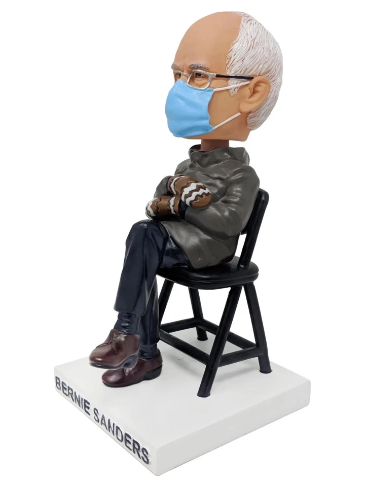 Bernie Sanders Día de Inauguración Bobblehead Viral Mittens-Figura de Acción Foto 2 de 4