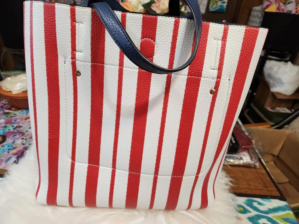 Valerie Stevens кожи патриотический красный белый синий сумка - новый - - Изображение 3 из 4