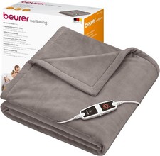 Image of Beurer Electric Blanket 6 Temp Settings HD150 XXL NO BOX Soft Heated Throw