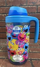 Sesame Street Cool Gear Kids Freeze Bottle Travel Blue