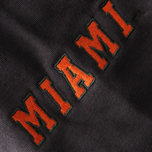 Youth Stadium Athletic Charcoal Miami Hurricanes Big Logo Pullover Hoodie - Bild 3 von 3