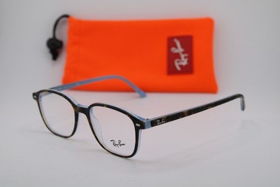 NEW RAY-BAN RB 5393 LEONARD 5883 HAVANA BLUE AUTHENTIC EYEGLASSES 49-17