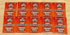 (x10) - 2025 Leaf Metal Football PROOF PACK One 1/1 Proof Per Pack