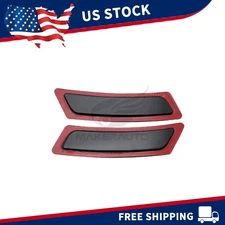 63147203265 Front Bumper Reflectors L+R Black For 2011-2016 BMW F10 5 Series