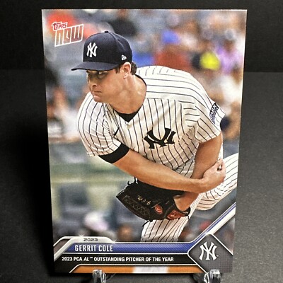 2023 MLB Topps NOW PLAYERS CHOICE PCA-7 GERRIT COLE PITCHER OF THE YEAR 