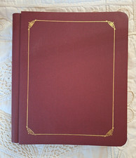 Creative Memories Album 9 X 10.5 Burgundy Red with 15 pages