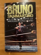 Autographed Bruno Sammartino Autobiography Wrestling's Living Legend paperback