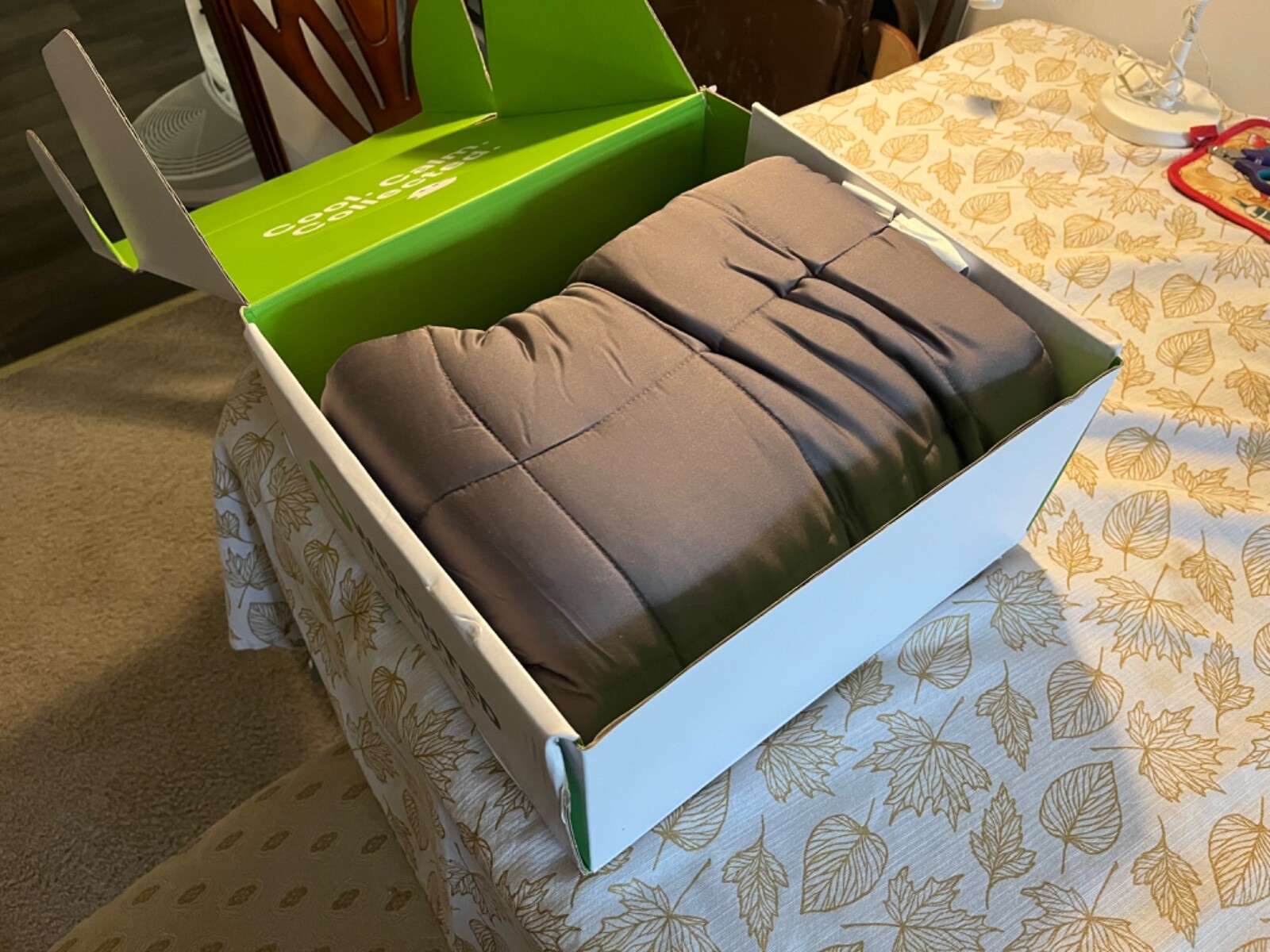 GhostBed Weighted Blanket 15 lbs Queen Size 60x80 Instant Calm