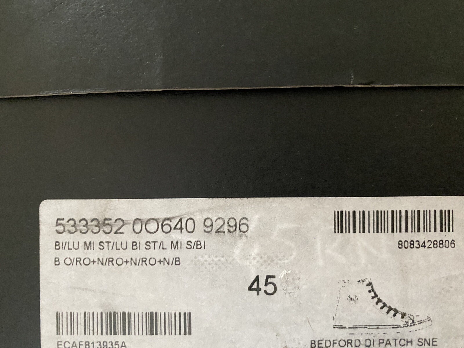 Sneakers alte Saint Laurent cromate $900 taglia US 12 Made in Italy