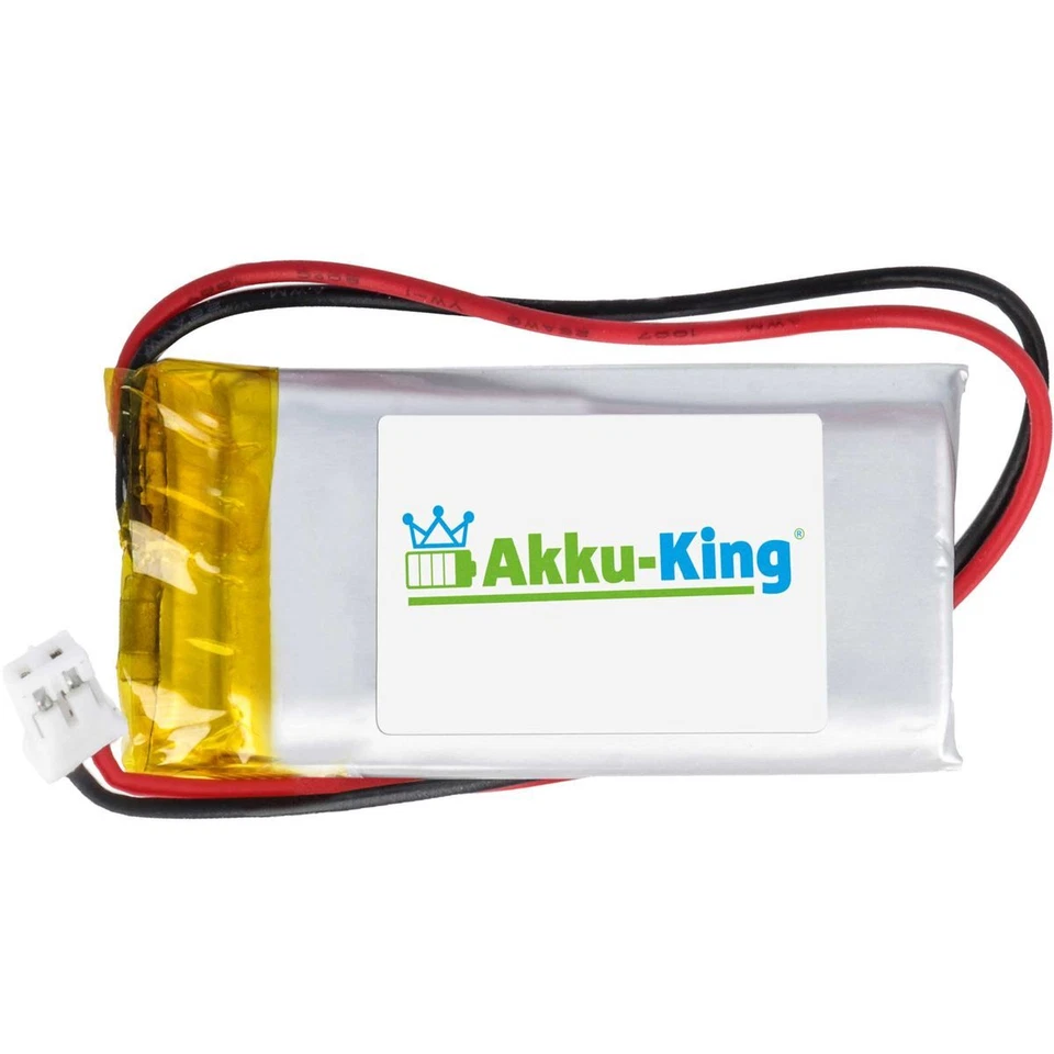 AKKU-KING Batterie Lithium Polymer LiPo Powerbank Akku - 3.7V 650mAh - 48 x 25 x 6mm