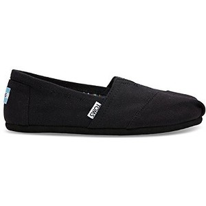 black slip on canvas