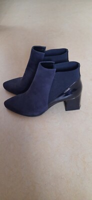 Edle LORIBLU Lederstiefelletten, blau, Gr 40 - NEU