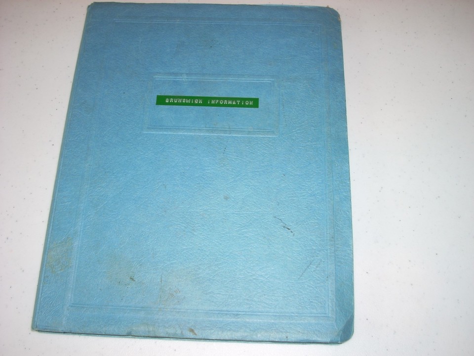 BRUNSWICK Factory Information book Service Parts Rates Warranty POOL TABLES  | eBay