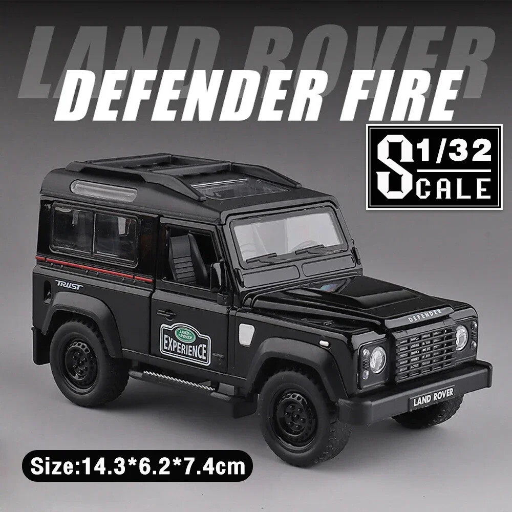 1/32 Land Rover Defender SUV Diecast Alloy Toys Car Model Truck