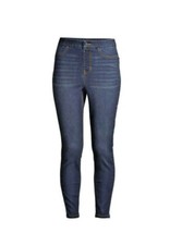 No Boundaries NOBO Juniors Blue Dark Wash Curvy Super High Rise Jegging