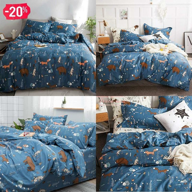 navy girls bedding
