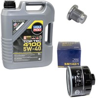 MotoröL Set 5W-40 5 Liter + ÖLfilter SM 142/1 + Schraube FüR Dacia Logan Renault