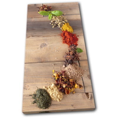 Spices Indian Food Kitchen SINGLE TOILE murale ART Photo Print