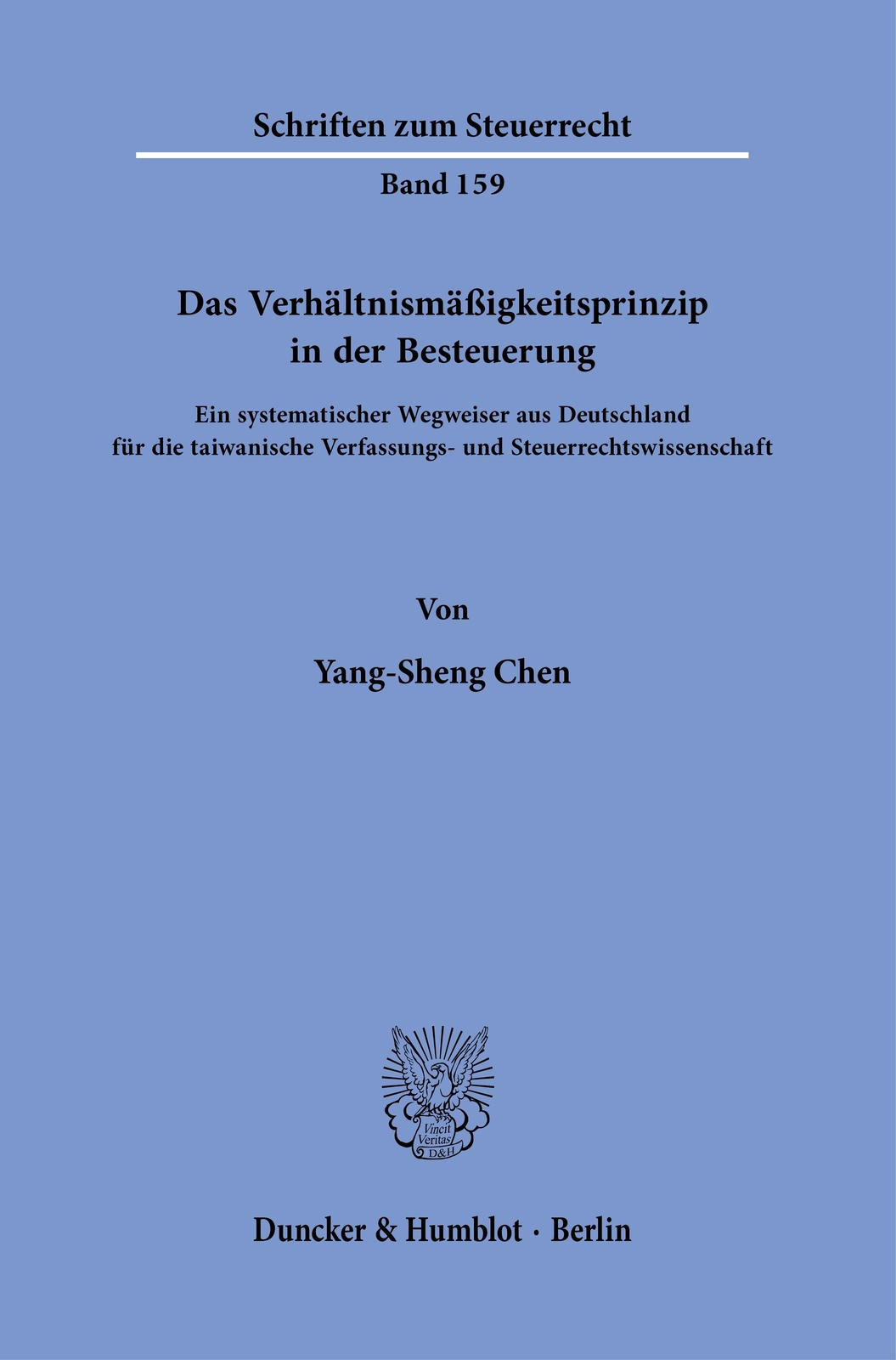 Thumbnail - Das Verhältnismäßigkeitsprinzip In Der Besteuerung. | Chen, Yang-sheng