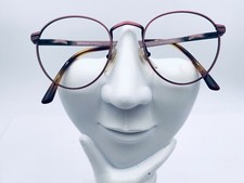 Vintage Amico AE507 Pink Metal Oval Sunglasses Frames Italy