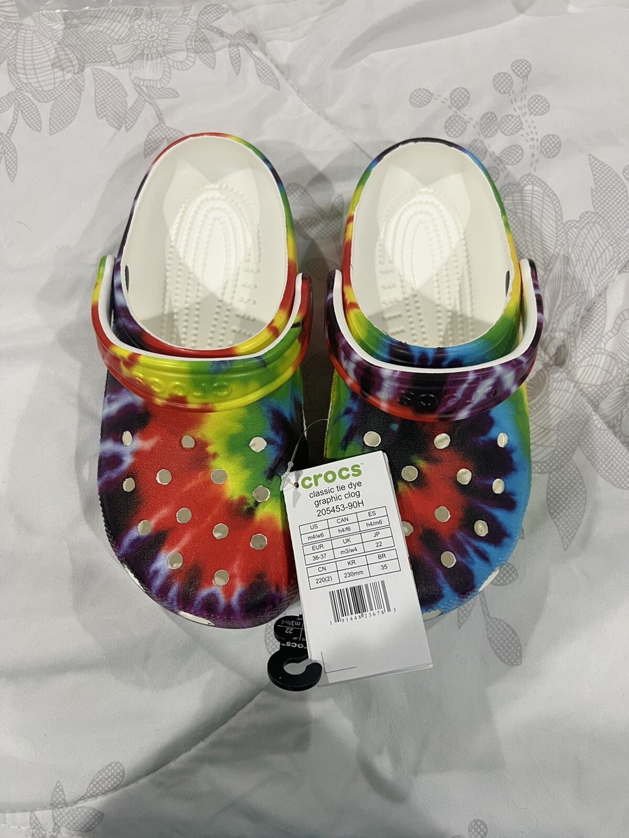 Crocs Mens 4 Womens 6 Classic Tie-Dye Graphic Clog  display picture 2