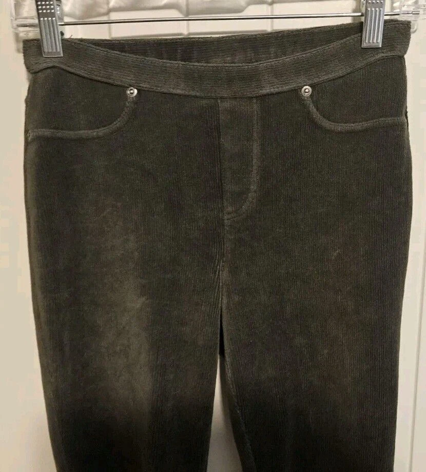 Leggings de pana para mujer Style & Co. talla extra pequeña verde Foto 2 de 4