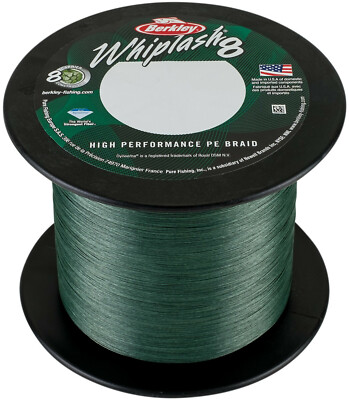 Berkley Whiplash 8 Neu! ab 10m geflochtene Angelschnur Green, Yellow, Crystal