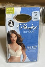 Playtex Women's 18 Hour Front Close Wirefree Bra w/ Flex Back Lt Beige 40D 35