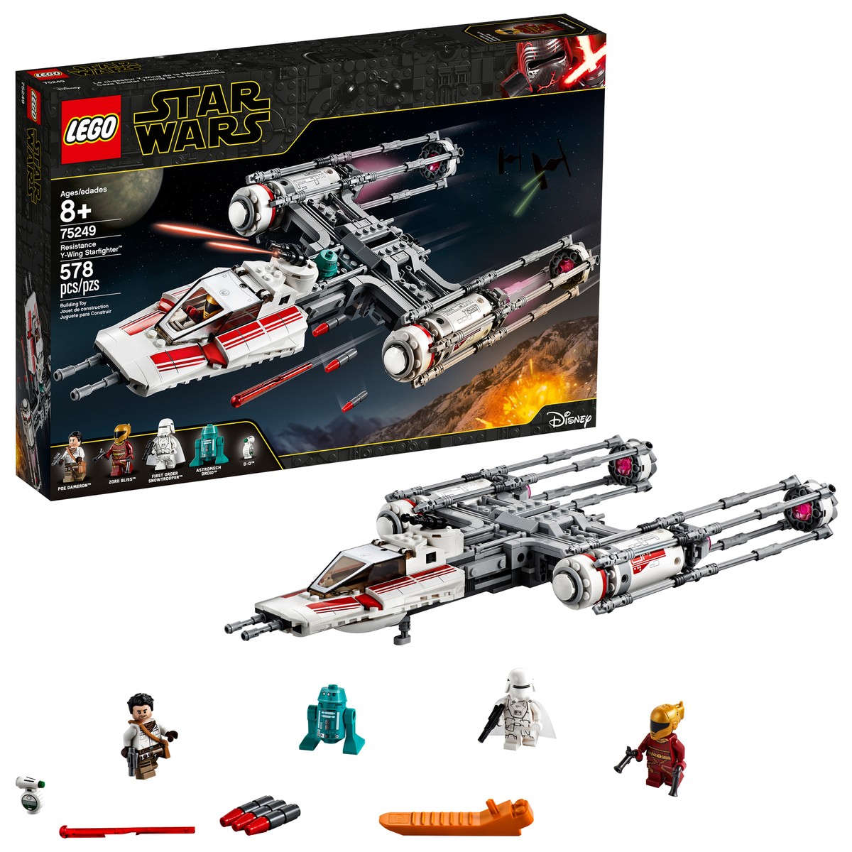 NEW LEGO Resistance Y-Wing Starfighter Star Wars TM (75249