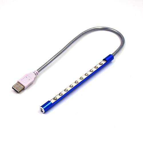 Flexible Touch Switch USB 10 LED Light Lamp for Keyboard Reading Notebook Laptop - 第 6/16 張圖片