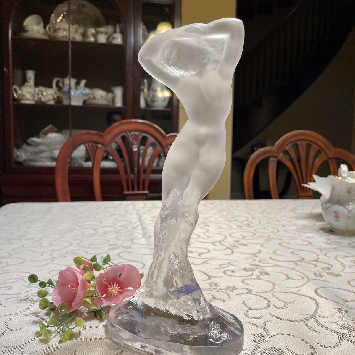LALIQUE ラリック　ガラス製 ダンサー　女性ヌード像 LALIQUE ラリック 『ダンサー』 女性像 裸婦像 ヌード レディ