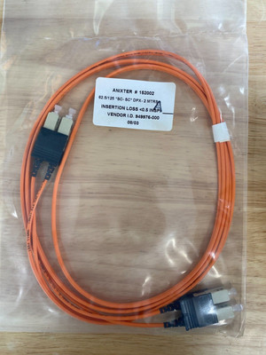 Multimode Fiber Patch Cable 62.5/125um Duplex SC/SC, 6.6ft/2 meter