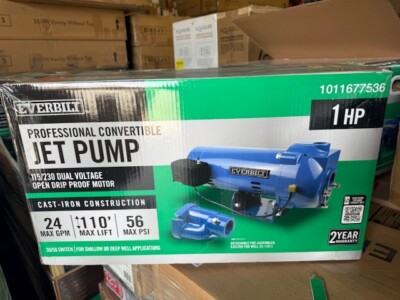 #ad #ad Everbilt 1 HP Professional Convertible Jet Pump Untested $121.49
