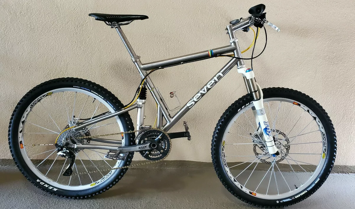 Titanium full best sale suspension bike