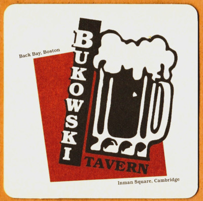 Harpoon Brewery  Bukowski Tavern Beer Coaster  Boston MA