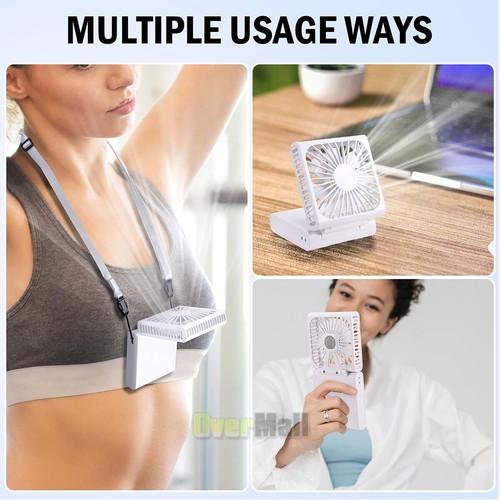 Mini Hand-held Fan Portable Folding Desk Fan Cooler Cooling USB Rechargeable Fan - Picture 18 of 73