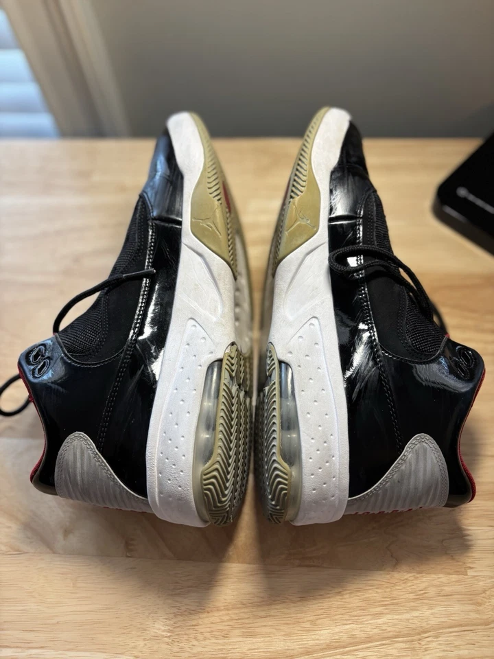 Tênis de basquete masculino Nike Air Jordan MAX AURA 2 8.5 CCK6636-006 preto cimento - Imagem 3 de 4