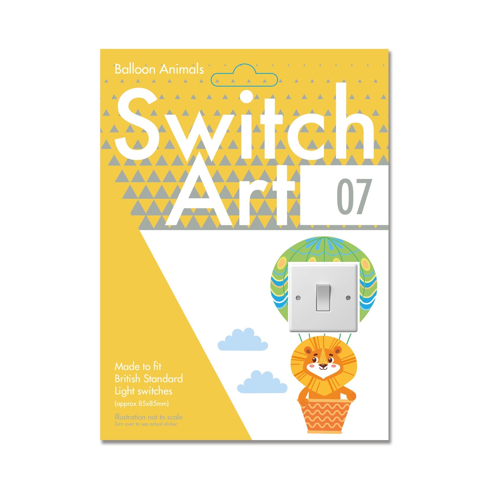 Light Switch Art Stickers 'BALLOON' For Children's Kids Bedroom Fun Decorative