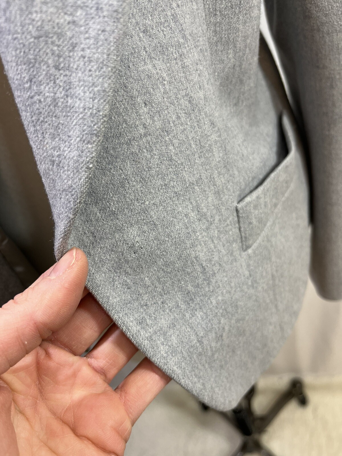 Pendleton Virgin Wool Light Gray Blazer Womens Si… - image 16