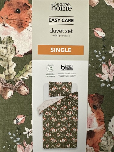 Guinea Pig Autumnal Duvet Cover & Hot Water Bottle all sizes BNWT - Imagen 5 de 7
