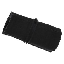 Handmade 72 Slots Roll Up Pencil Case, Canvas Pencil Wrap Pouch Black