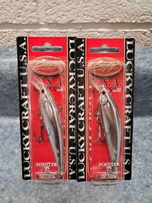 2 LUCKY CRAFT Pointer 95 OGs 1/2oz 95mm Luckycraft 4-5' Suspending Jerkbait Rare