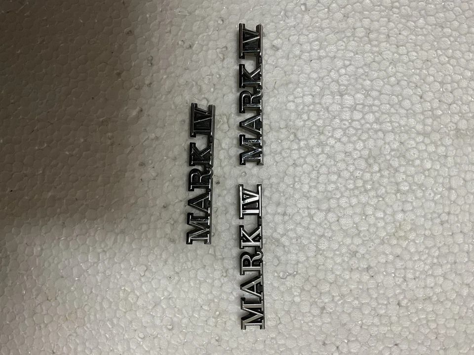 Lincoln Mark IV 1973 guardabarros delantero y emblema de maletero.  OEM Foto 4 de 4