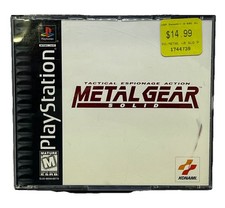 Metal Gear Solid Sony PlayStation 1, Original 1999 Black Label