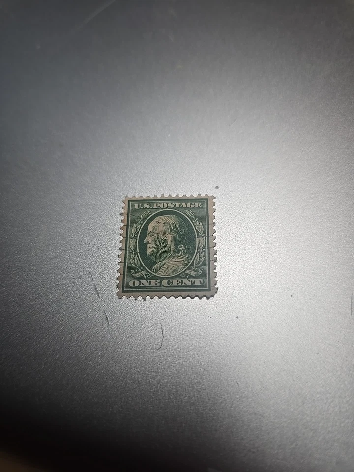 Benjamin Franklin 1 Cent Green Stamp - Image 2 of 4