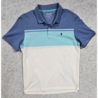 Izod Polo  Advantage Performance Stretch, UV 50 Sun Protection, Mens Sz L, NEW