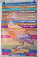 1970 HENRY GIBSON POSTER IT'S NOT THE SAME WITHOUT PELICANS ENVIROMENTAL DEFENSE