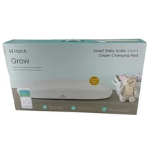 Hatch Baby Grow Smart Diaper Changing Pad and Scale HBG16001WHT WHITE